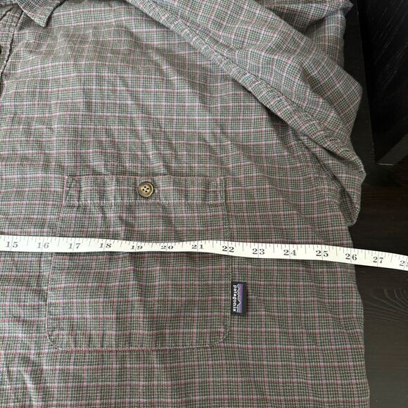 Vtg Patagonia Shirt Mens Sz XXL Brown Button Up Organic Cotton Casual Outdoor - Picture 10 of 11
